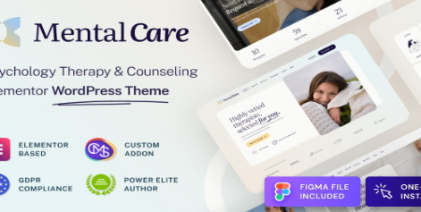 Mental Care - Therapy & Counseling WordPress Theme