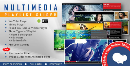 Product Image - WPBakery Addon – Multimedia Playlist Slider