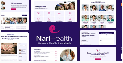 Product Image - NariHealth Women’s Health Consultant WordPress Theme