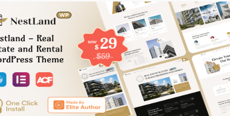 Product Image - NestLand – Real Estate WordPress Theme