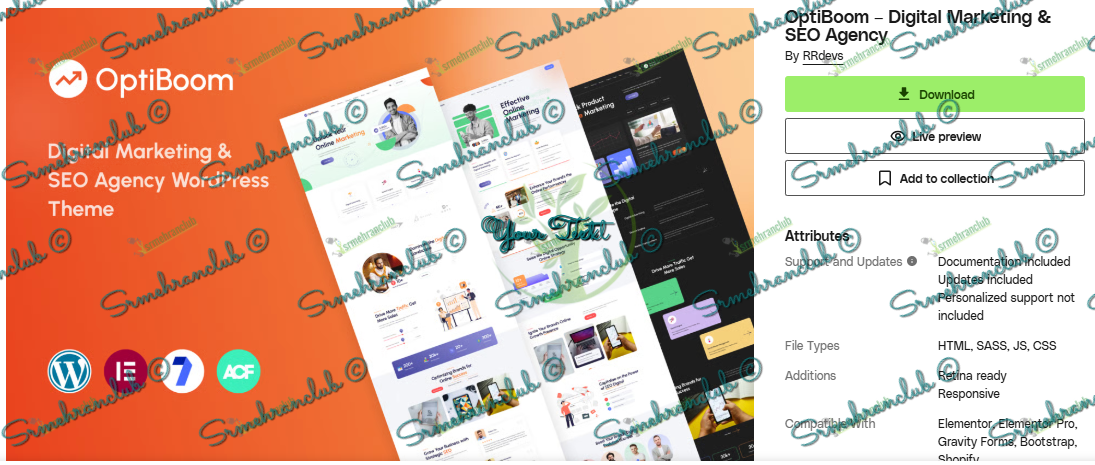 OptiBoom – Digital Marketing & SEO Agency WordPress Theme