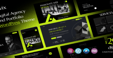 Product Image - Ovix – Digital Agency & Portfolio WordPress Theme