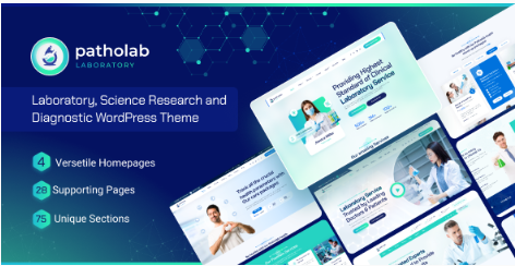 Product Image - Patholab – Laboratory & Science Research WordPress Theme