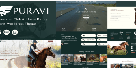 Product Image - Puravi – Equestrian Club & Horse Riding Theme