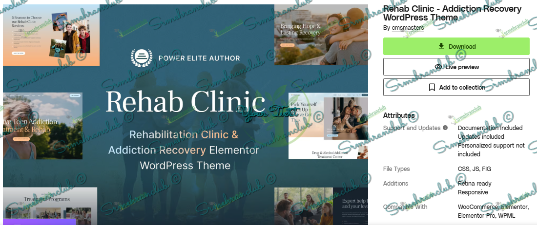 Rehab Clinic - Addiction Recovery WordPress Theme