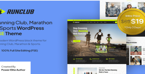 Runclub – Running Club, Marathon & Sports WP Theme