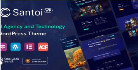 Product Image - Santoi – AI Agency and Technology WordPress Theme