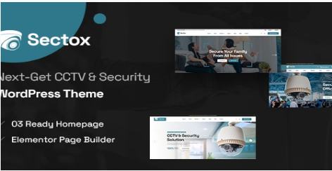 Product Image - Sectox – CCTV & Security WordPress Theme
