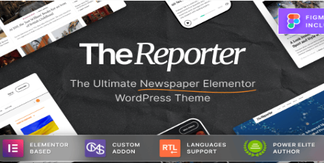 Product Image - The Reporter – Newspaper Editorial WordPress Theme