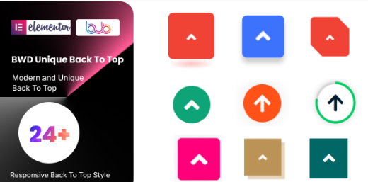 Product Image - Unique Back to Top addon for elementor