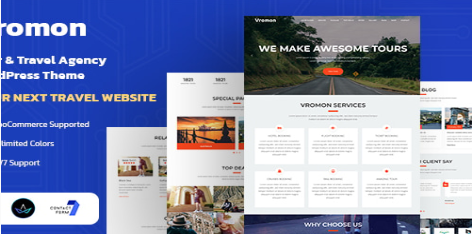 Product Image - Vromon – Tour & Travel Agency WordPress Theme