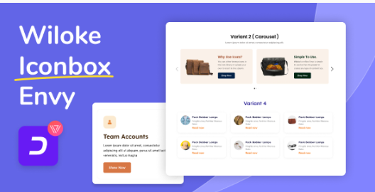 Product Image - Wiloke Icon Box Envy For Elementor