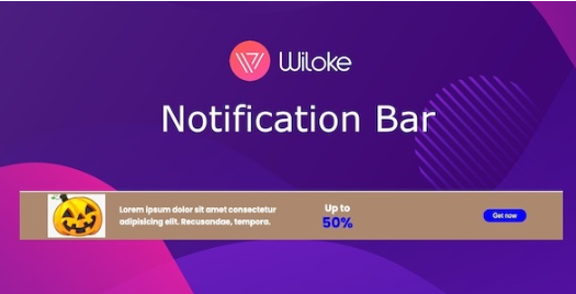 Product Image - Wiloke Notification Bar