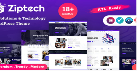 Ziptech - IT Solutions Technology WordPress Theme