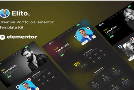 Elito – Creative Portfolio Elementor Template Kit