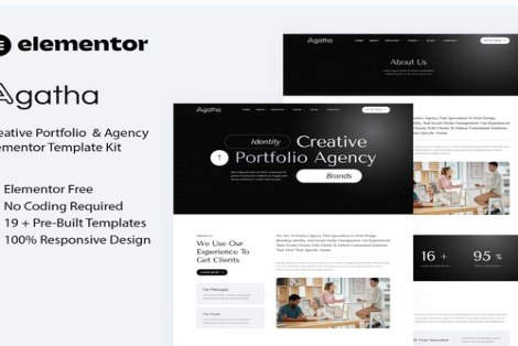 Product Image - Agatha – Creative Portfolio & Agency Elementor Template Kit Product Image - Agatha – Creative Portfolio & Agency Elementor Template Kit