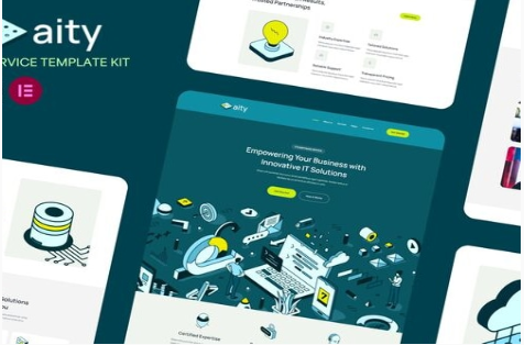 Product Image - Aity – IT & Software Service Elementor Template Kit