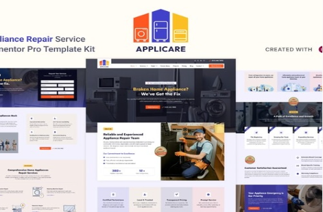 Product Image - Applicare – Home Appliance Repair Services Elementor Pro Template Kit