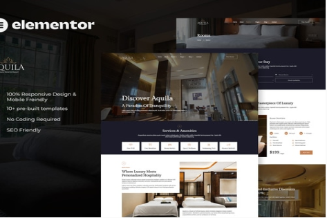 Product Image - Aquila – Luxury Hotel & Resort Elementor Template