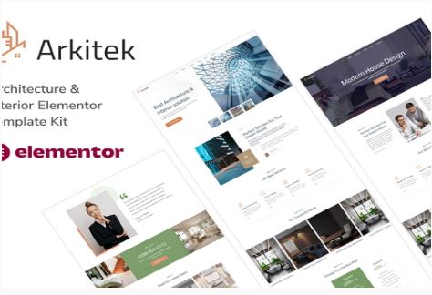 Product Image - Arkitek – Architecture & Interior Elementor Template Kit