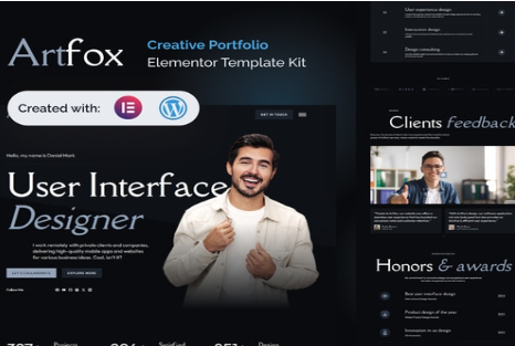 Product Image - Artfox – Creative Portfolio Elementor Pro Template Kit