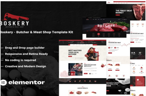 Product Image - Boskery – Butcher & Meat Shop Template Kit