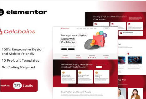 Product Image - Celchains – Blockchain Crypto & DeFi Elementor Template Kit