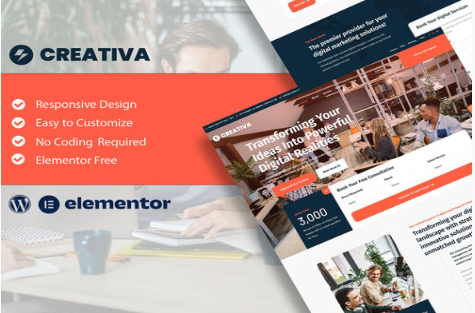 Product Image - Creativa – Digital Agency Elementor Template Kit