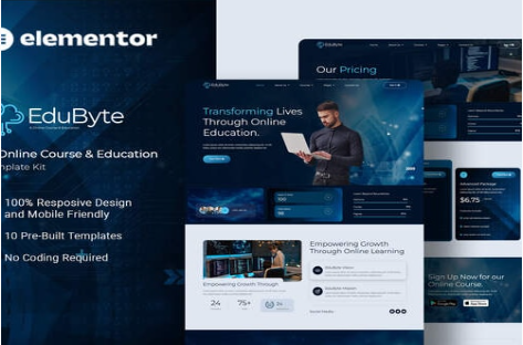 Product Image - EduByte – IT Online Course & Education Elementor Template Kit