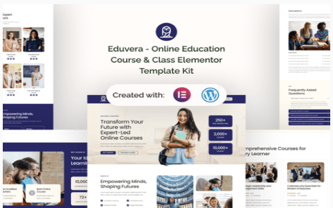 Product Image - Eduvera – Online Education Course & Class Elementor Template Kit