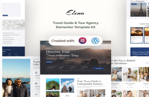 Product Image - Elena – Travel Guide & Tour Agency Elementor Template Kit