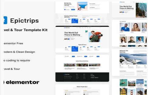 Product Image - EpicTrips – Travel & Tour Elementor Template Kit