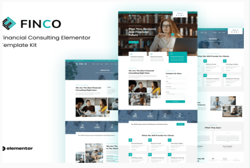 Product Image - Finco – Financial Consulting Elementor Template Kit