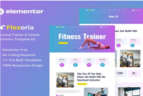 Product Image - Flexoria – Personal Trainer & Fitness Elementor Template Kit