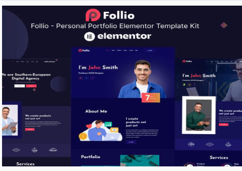 Follio - Personal Portfolio Elementor Template Kit