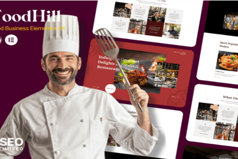 Product Image - FoodHill – Restaurant Elementor Template Kit