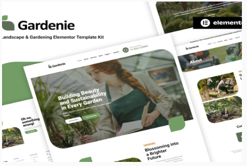 Product Image - Gardenie – Landscape & Gardening Elementor Template Kit Product Image - Gardenie – Landscape & Gardening Elementor Template Kit