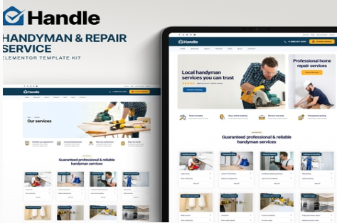 Product Image - Handle – Handyman & Repair Service Elementor Template Kit