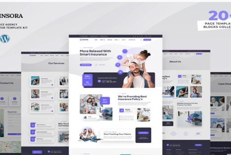 Product Image - Insora – Insurance Agency Elementor Template Kit