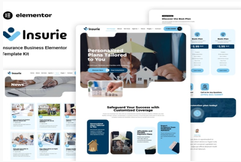 Product Image - Insurie – Insurance Business Elementor Template Kit