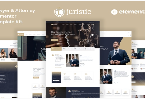 Juristic – Lawyer Attorney & Law Firm Elementor Template Kit