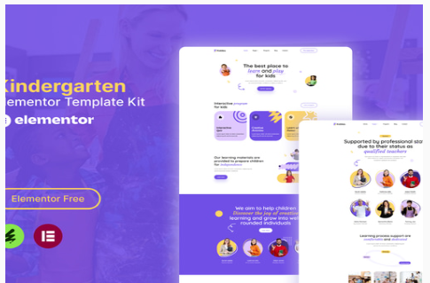 Product Image - Kiddies – Kindergarten Elementor Template Kit