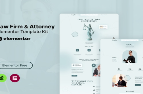 Product Image - Legalize – Law Firm & Attorney Elementor Template Kit