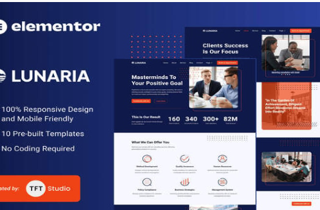 Product Image - Lunaria – Multipurpose Business Elementor Template Kit
