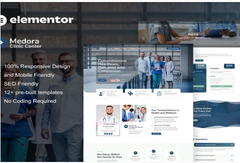 Product Image - Medora – Medical Clinic Services Elementor Template Kit