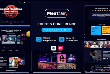 Product Image - Meetfair – Event & Conference Elementor Template Kit
