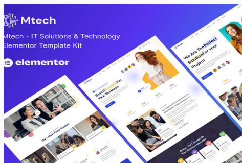 Product Image - Mtech – IT Solutions & Technology Elementor Template Kit