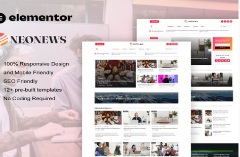 Product Image - NeoNews – News & Magazine Elementor Template Kit
