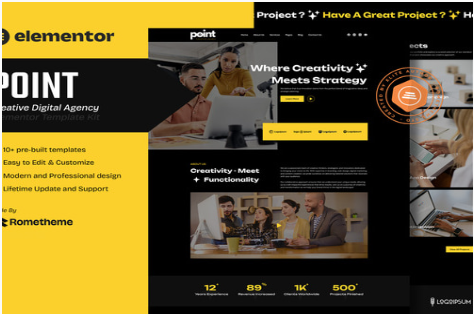Product Image - Point – Creative Digital Agency Elementor Template Kit Product Image - Point – Creative Digital Agency Elementor Template Kit