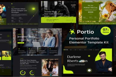 Product Image - Portio – Portfolio Elementor Template Kit Product Image - Portio – Portfolio Elementor Template Kit